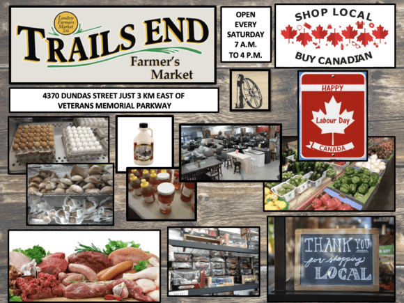 HAPPY LABOUR DAY WEEKEND FROM TRAILS END FARMERS’ MARKET