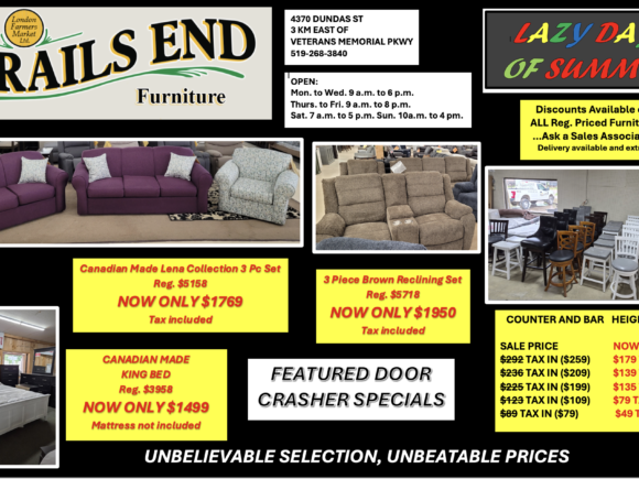 DOOR CRASHER SPECIALS at Trails End Furniture