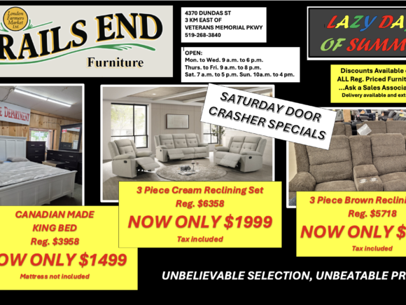 DOOR CRASHER SPECIALS at Trails End Furniture